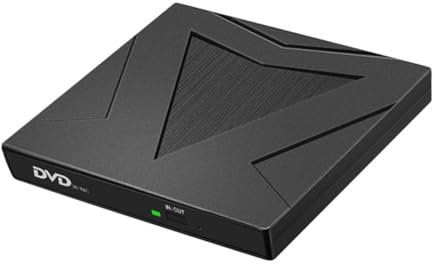 Operitacx Usb Dvd Drive Cd Player Portable External Optical Drive Dual Interface Dvd Rewriter External Compatible Pc Laptop