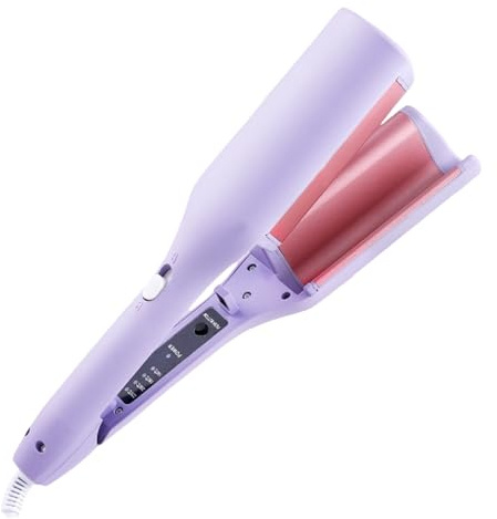 Biniveil Rizador De | Plancha Eléctrica Para Rulos Y Ondas En El | Calentamiento En 15 Segundos Y Temperatura Ajustable Para Mujeres Jóvenes Y Salón