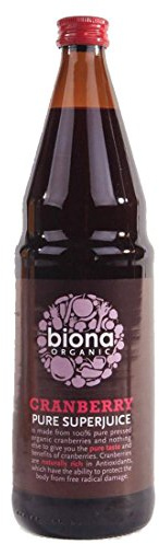 Biona | Cranberry Juice 100% Pure | 6 x 750ML
