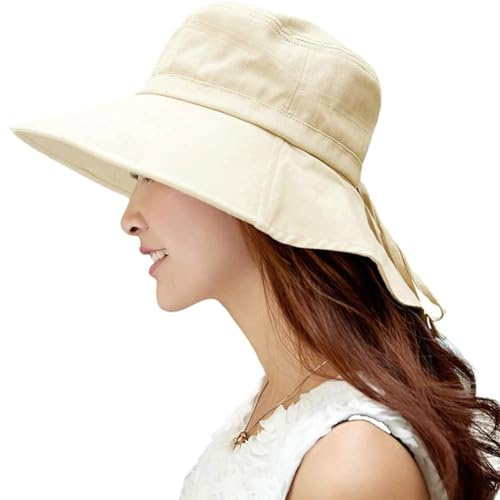 Comhats Sun Hats Women UV Protection UPF 50 Wide Brim Gardening Hats with Neck Flap