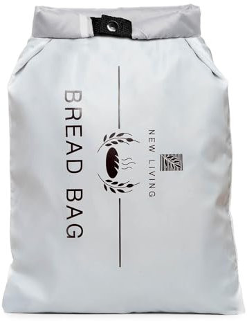 New Living Borsa per il pane per la conservazione e il congelamento, in poliestere riciclato senza BPA, 40 x 27 cm