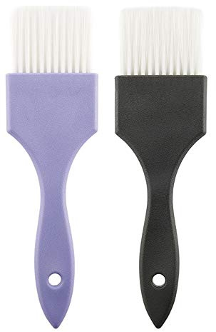 2 Stück Haarfärbepinsel Haarfarbe Pinsel Kunststoff Friseur Tönungsbürsten für Zuhause Salon Reisen DIY Haarpflege