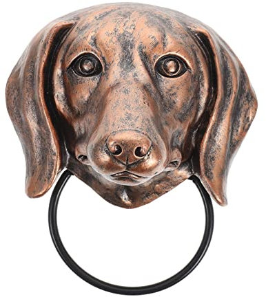 YARNOW Türklopfer Mit Hundekopf Aus Türgriff-design Wanddekoration Für Zuhause Einfach Zu Montieren Langlebig Und Sicher