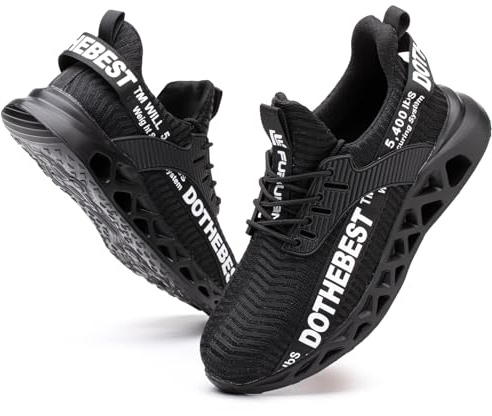 Chaussures de Sécurité Homme et Légère Baskets de Sécurité Femme Embout en Acier Chaussure Respirant Basket Securité Chaussures de Travail Homme Confortable Bottes de Sécurité