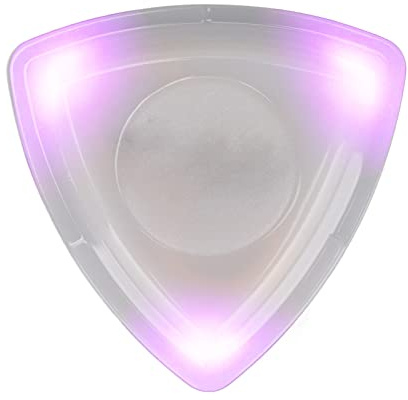 Pick-Ersatz, Einfach zu Bedienen, Gute Zähigkeit, LED-Licht, Gitarren-Plektrum, Geringer Stromverbrauch, Langlebig, mit CR1220-Batterie für Saiteninstrumente (Lila)