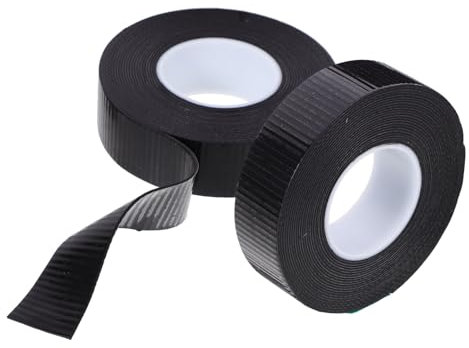 TOPPERFUN 2 Rollen Schwarzes Selbstklebendes Elektroisolierband 23mm x 5m x 0,8mm Wasserfest Isolierband Für Kabel Und Drahtisolierung Im Haushalt Und Profi Einsatz