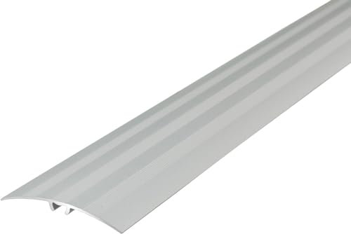 Aluminium Door Bars Threshold Strip 47 mm x 930mm Transition Trim Laminate Tiles Levelling 5in1 Installation System TMW Profiles (Silver)