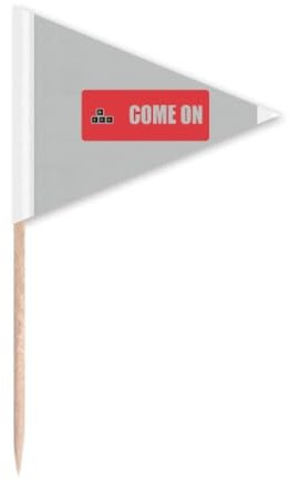 Direction Letter Invitation Guide Zahnstocher Dreieck Cupcake Topper Flagge