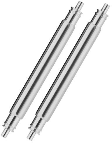 Buckle & Stitch Perni a molla ultra spessi da 2,5 mm di diametro, 18 mm, 20 mm, 22 mm, 24 mm, venduti in coppia, impermeabili, antiruggine, in acciaio inox con estremità standard da 0,8 mm