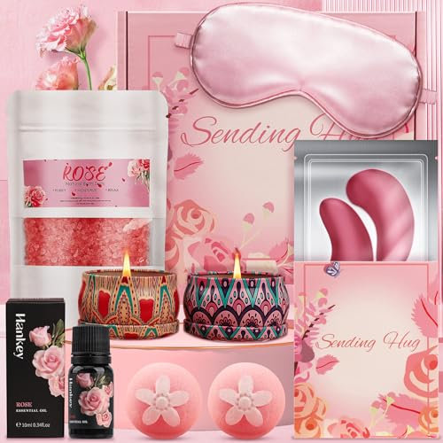 Pamper Hampers Gifts for Women, Birthday Gift Sets Hug for Women, Self Care Gift Package for Her, Relaxation Get Well Soon Gifts for Ladies, Mum, Sister, Wife, Best Friends Gifts
