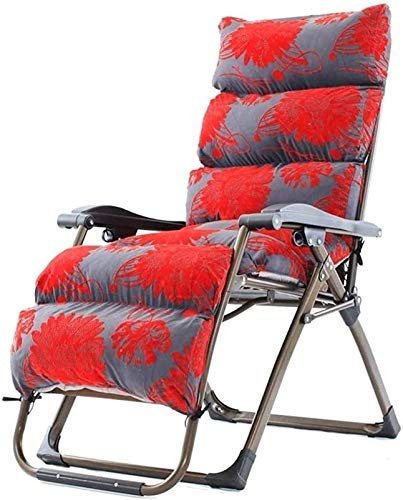 Generisch Zero Gravity r Liegestuhl, klappbarer Garten-Loungesessel und Kissen für schwere Menschen, tragbarer Outdoor-Strand-Campingstuhl, Tragkraft: 260 kg