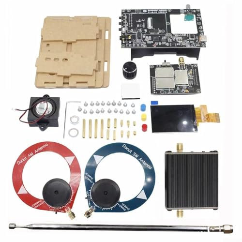 SPORTARC Full Band Radio V5A Kit, Digital Analog Output DIY Full-band Radio, Multi Mode Compatibility FM AM MW SW SSB LSB USB(Package 2)