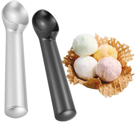 Ice Cream Scoop, 2Pcs High Quality Ice Cream Scoop, Practical Ice Cream Accessories, Ice Cream Scooper Used for Scooping Ice Cream, Making Ice Cream Balls and Digging Watermelons