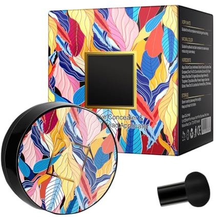 Pilzkopf Luftkissen CC Creme,Foundation,Cover Concealer - Make-up Feuchtigkeitsspendende aufhellende Pigment Liquid Foundation, sogar Hautton,Basis BB,fit me concealer ((Elfenbeinweiß))