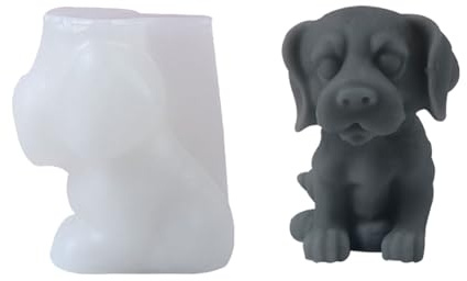 Meiliyizu Silikonform in Hundeform, Kerze, Seife, Schokolade, Fondant, Gips, Harzformen, Beagles