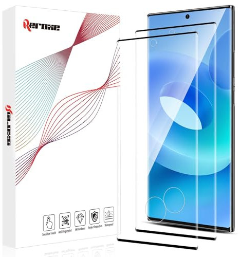 REROXE 2 Stück Schutzfolie für Panzerglas für Samsung Galaxy S23 Ultra 5G, 3D Volle Abdeckung HD-Klar Bläschenfrei S23 Ultra 5G Displayschutzfolie, 9H Präzise Passform Samsung S23 Ultra 5G Schutzglas