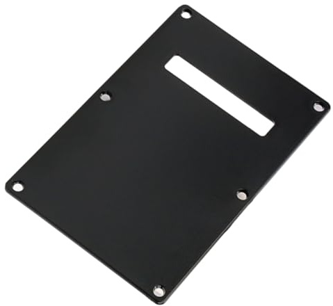 JOINPAYA Schwarze Gitarren Rückplatte aus Kunststoff Einlagig für E-gitarren Stabile Tremolo Abdeckung für Mehr Klangqualität