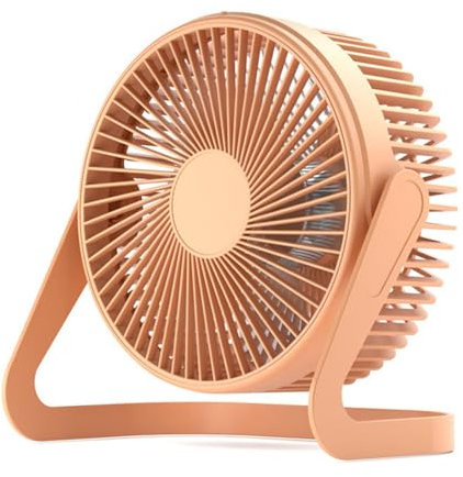 Ventilador de mesa USB de 8 pulgadas, ventilador de mesa de 2 velocidades, rotación de 360 °, ventilador de mesa personal con cable de extensión USB, mini ventilador portátil para mesa, hogar,