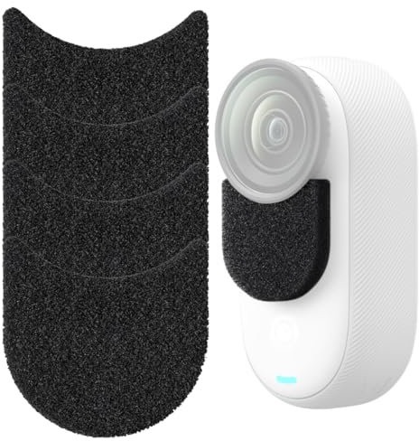 OHREN 4 Pezzi Protezione Microfono riduzione del Rumore Filtro Antivento Accessorio per 360 Go 3S Parabrezza in Schiuma