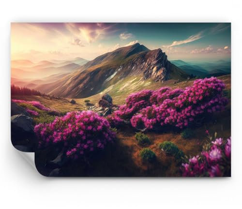 ARTTOR Papel pintado de vinilo tejido no tejido Premium Canvas - Paisaje Naturaleza Montañas - 100x70 cm - Fotomurales Decorativos Papel tapiz fotográfico Dormitorio Para la sala - WF3AA100x70-5799