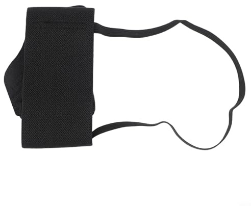 Jonikuper Motorrad-Schalthebel-Schuhschutz, PVC-Gummi, rutschfestes Polster mit verstellbaren elastischen Bändern, für Motorrad- und Roller-Fahrer, Schwarz (schwarz)