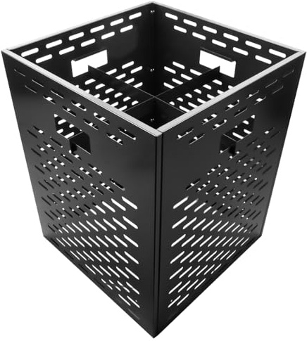 SUPBERC Outside Burn Barrels Burning Trash Incinerator Burn Cage for Paper Yard Waste, Low Smoke Design Thick Container Drum, Without Base Plate, 21 x 21 x 26 inches