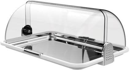 BIESSE L 178/33VAS - CASA Classica Panera Grande con Bandeja en Acero INOX, Blanco, 44.2x31.5x19.5 cm
