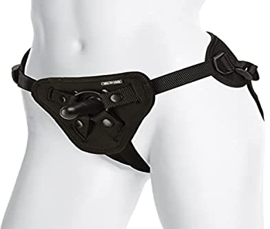 Doc Johnson Vac-U-Lock Platinum - Luxe Harness with Vac-U-Lock Plug and 3 Different Sized O-Rings - Compatible with O-Ring and Vac-U-Lock Dildos - Accommodates Up-To 69 Waist