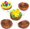 Baker Ross mini-nids d'oiseaux pour poussins en peluche et décorations de Pâques (15 pièces)