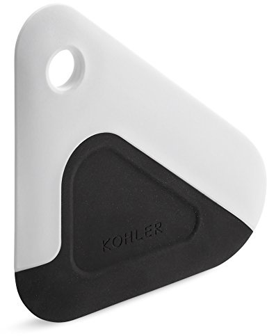 Kohler 8624-0 Rascador de platos para ollas y sartenes, silicona y nailon, resistente al calor, blanco y carbón, Talla única