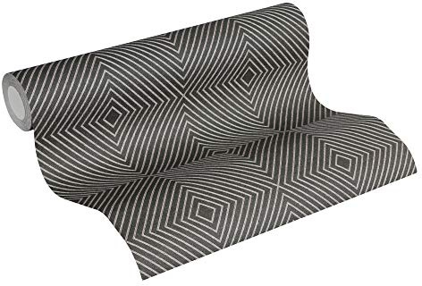 A.S. Création Livingwalls Vliestapete Metropolitan Stories Nils Olsson Copenhagen Tapete geometrisch grafisch 10,05 m x 0,53 m grau metallic Made in Germany 369261 36926-1
