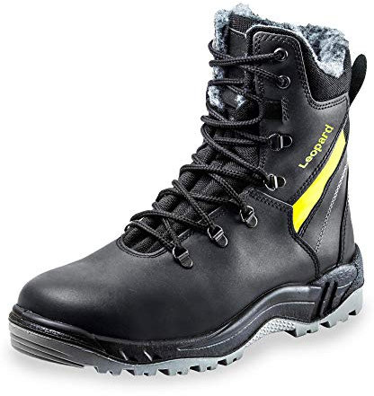 Klaus Ludwig Leopard S3-Winter-Sicherheitsstiefel 01Z482 mit Schnürung und Innenseiten-Reißverschluss (42 EU)