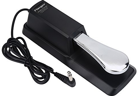 Alomejor Sustain Fußpedal Tastatur Sustain Dämpferpedal für E-Piano Digital Klavier Ersatzfußpedal