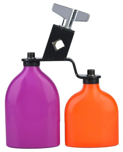 Outdoor Orange & Lila Kuhglocke Kuhglocke Holzfisch Rinderglocke Schlagzeug Musikinstrument für Cheers Sportspiele Hochzeit, Schlagzeug