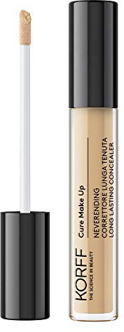 KORFF Neverending Correttore, Attenua le Occhiaie, Ottima Coprenza Modulabile, Lunga Tenuta, Texture Morbida e Confortevole, 03
