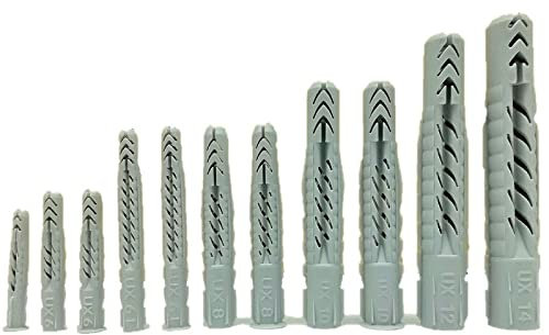 Fischer UX Dübel 5x30 6x35 6x50 8x50 10x60 12x70 14x75 mit und ohne Rand -Menge wählbar- (10x60mm ohne Rand 100 Stück)