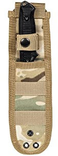 Saigo Defense Couteau factice d'entrainement TD202 Noir avec étui de Transport/Lame en Plastique Souple/Matière : Polymère Durable