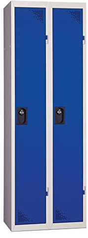 Vestiaire Industrie Propre - en kit - Bleu - 2 colonnes - Largeur 60cm