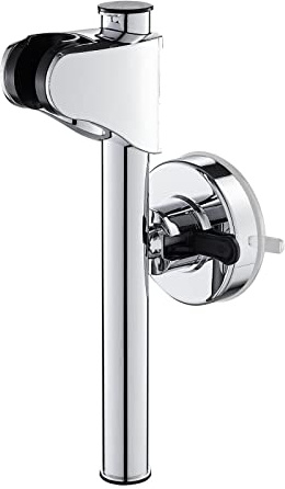 Starensky Shower Head Holder, Wall Mounted Shower Holder, Adjustable Suction Cup Shower Bracket, Relocatable Shower Wand Attachment for Bathroom Wall, Chrome Coating