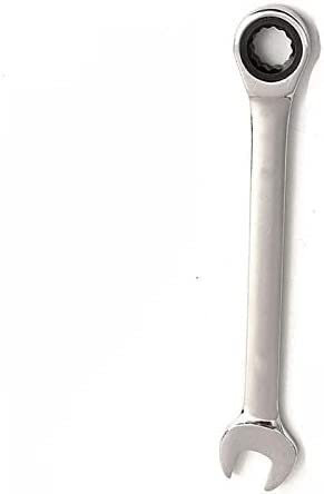 MIVALO Doppelmaulschlüssel mit offenem Ende, Powertool, Ratschenschlüssel, offenes Ende und Ringschlüssel, flacher Kopf, Getriebe-Ringmaulschlüssel, metrisch (17 mm) (Größe: 10 mm)