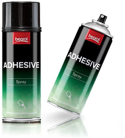 BigDean by Beorol 2 Dosen Sprühkleber Industriekleber – je 400 ml Sprühdose transparent extra stark – Kraftsprühkleber Kontaktkleber Haftkleber Spray Bastelkleber