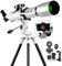 ESSLNB Telescope 70080 Telescopes for Astronomy Adult with Sky Tonight APP Smartphone Adapter Adjustable Tripod Finder Scope Wireless Remote