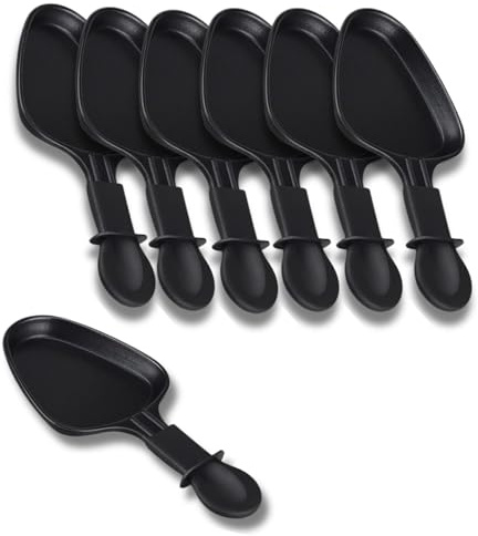 SOS Accessoire Poêlons à Raclette Antiadhésive | Lot de 1 à 12 | Mini Raclette Triangle | Compatible avec Appareil à Raclette Tefal | Design Ergonomique et Facile à