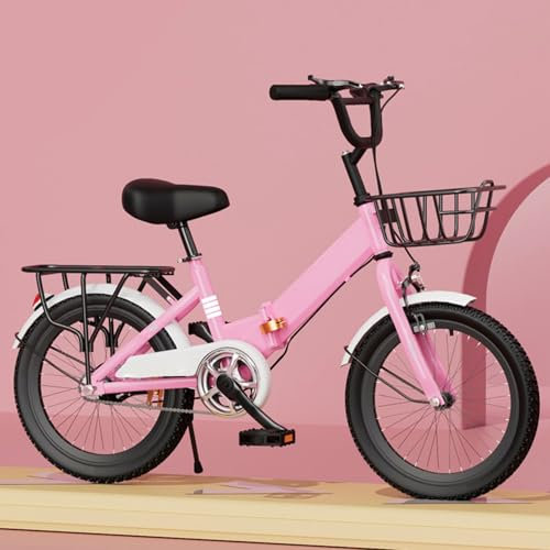 Kinderfahrrad 22 Zoll Verdickter Rahmen Kann Leicht Zusammengeklappt Werden Fahrrad Geeignet für Jungen und Mädchen A,20 inches