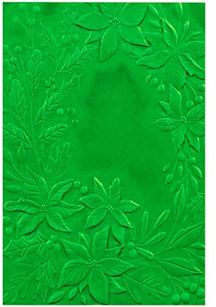 OTCRAFT 3D Prägeschablone für Kartenherstellung Blumen und Blätter Muster Kunststoff Prägeschablonen für DIY Scrapbooking Fotoalbum Karte Papier Handwerk Dekoration Prägeschablone
