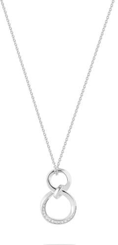 JETTE Damen-Kette 925er Silber, recycelt Zirkonia 32029956