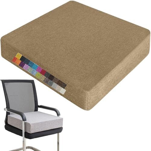 Holomaalahi keilkissen Stuhl 40x40x5cm Sitzkissen für Stühle/Bänke in Haus und Garten, waschbar, mit Reißverschluss, rutschfeste Sitzauflage für Gartenstuhl