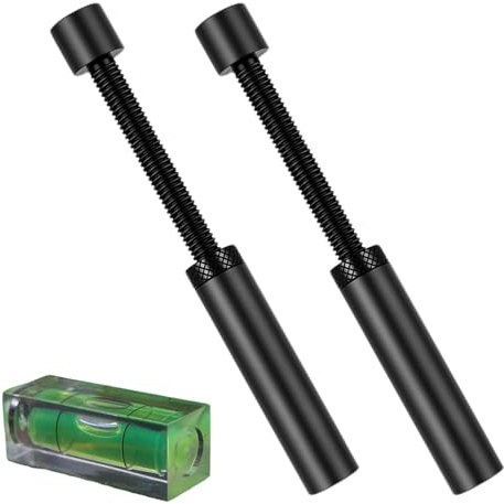 2Pcs Soporte Gpu Holder Soporte Tarjeta Gráfica Sopor-te Grafica PC Aluminio, Regulable en Altura, Sopor-te Estable con Imanes, 1 Nivel de Burbuja (74-120 Mm)