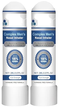 ARHZ 2 pieza Inhalador nasal complejo para hombres, inhalador nasal natural en barra, restaura la energía y la vitalidad
