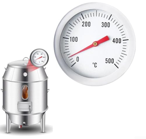 Oven Thermometer with Heat Resistant 70mm Sensor and Stainless Steel Build, Replacement Part with M8 14 5mm Thread and Fixing Nut for Secure and Accurate Temperature Monitoring